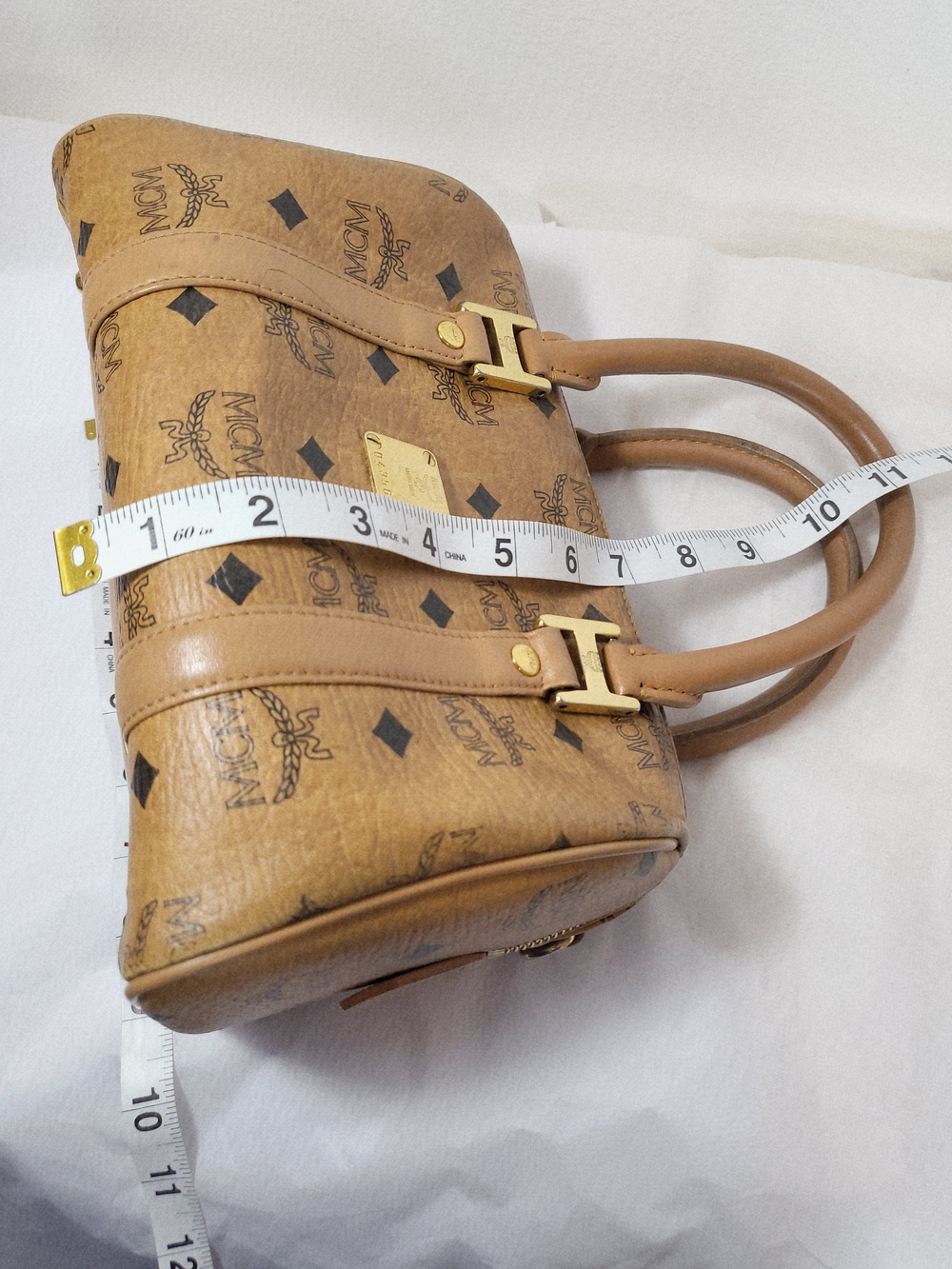 MCM Authentic
Visetos Cognac Mini Boston Bag - Brown - Picture 8 of 9